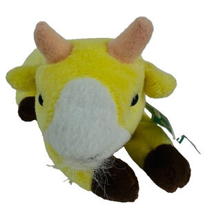 Mecca Beans Collectable Kiddish Stuffed Animal Yellow Goat Plush Original Tag